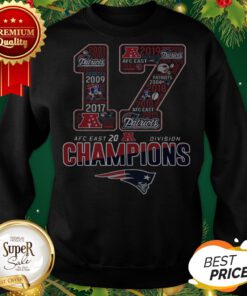 17 AFC East 2019 Division Champions New England Patriots Sweatshirt