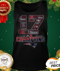 17 AFC East 2019 Division Champions New England Patriots Tank Top