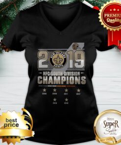 2019 New Orleans Saints NFC South Division Champions V-neck