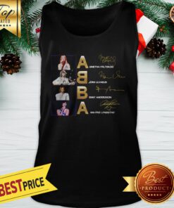ABBA Band Agnetha Faltskog Bjorn Ulvaeus Benny Andersson Signature Tank Top