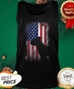 American Flag Pitbull Terrier USA Flag Tank Top