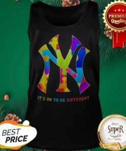 Autism New York Yankees It's Ok To Be Different Tank Top