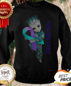 Baby Groot Suicide Prevention Awareness You Matter Sweatshirt