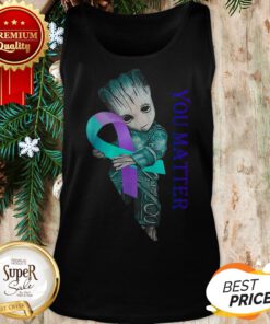 Baby Groot Suicide Prevention Awareness You Matter Tank Top