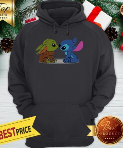 Baby Yoda And baby Stitch Shirt By Hoodie