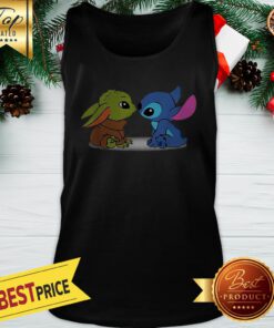 Baby Yoda And baby Stitch Shirt By Tank Top