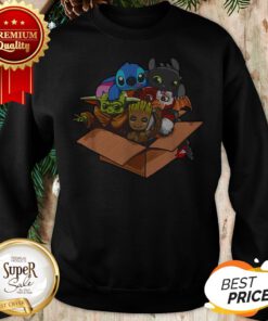 Baby Yoda Gizmo Groot Stitch And Toothless Sweatshirt