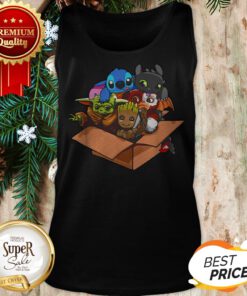 Baby Yoda Gizmo Groot Stitch And Toothless Tank Top