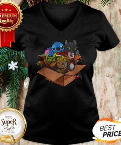 Baby Yoda Gizmo Groot Stitch And Toothless V-neck