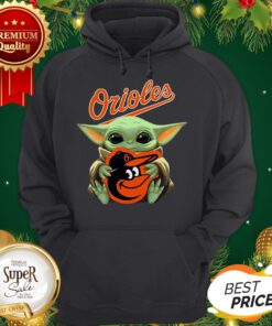 Baby Yoda Hug Baltimore Orioles Star Wars Mandalorian Hoodie