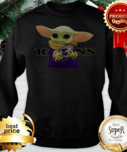 Baby Yoda Hug Baltimore Ravens Sweatshirt