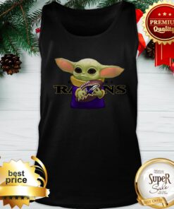 Baby Yoda Hug Baltimore Ravens Tank Top