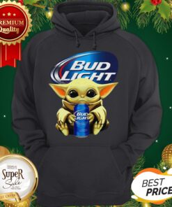 Baby Yoda Hug Bud Light Budweiser Star Wars Mandalorian Hoodie