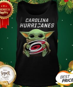 Baby Yoda Hug Carolina Hurricanes Tank Top