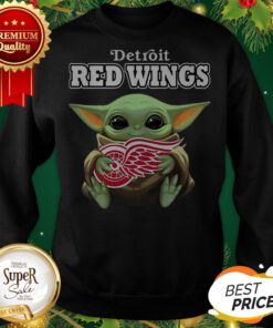 Baby Yoda Hug Detroit Red Wings Sweatshirt