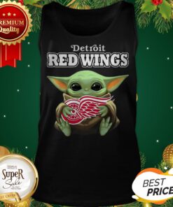 Baby Yoda Hug Detroit Red Wings Tank Top