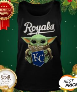 Baby Yoda Hug Kansas City Royals Tank Top