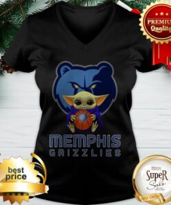 Baby Yoda Hug Memphis Grizzlies Star Wars Mandalorian ShirtBaby Yoda Hug Memphis Grizzlies Star Wars Mandalorian V-neck