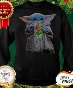 Baby Yoda Hug Mountain Dew Star Wars Mandalorian Sweatshirt
