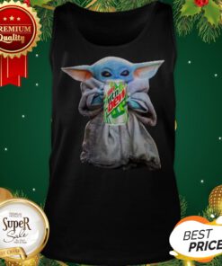 Baby Yoda Hug Mountain Dew Star Wars Mandalorian Tank Top