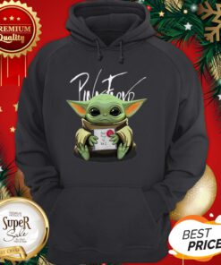 Baby Yoda hug Pink Floyd The Wall Album Hoodie