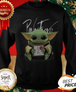 Baby Yoda hug Pink Floyd The Wall Album Sweatshirt