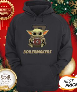 Baby Yoda Hug Purdue Boilermakers Star Wars Mandalorian Hoodie
