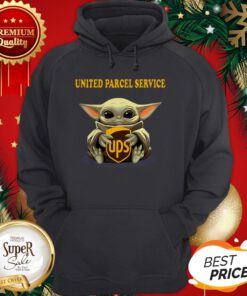 Baby Yoda Hug United Parcel Service Star Wars Mandalorian Hoodie