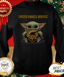 Baby Yoda Hug United Parcel Service Star Wars Mandalorian Sweatshirt