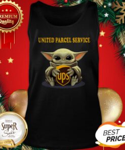 Baby Yoda Hug United Parcel Service Star Wars Mandalorian Tank Top