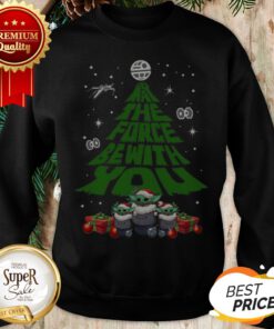 Baby Yoda May The Force Be With With You Christmas Tree Sweatshirt