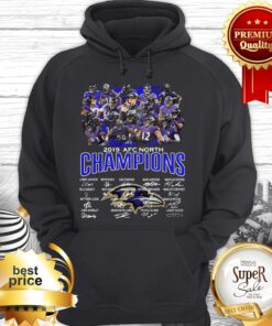Baltimore Ravens Logo 2019 AFC North Champions All Signature Hoodie