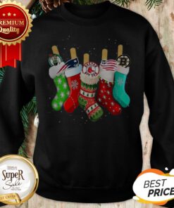 Boston Celtics New England Patriots Boston Red Sox Stock Christmas Sweatshirt