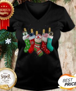 Boston Celtics New England Patriots Boston Red Sox Stock Christmas V-neck