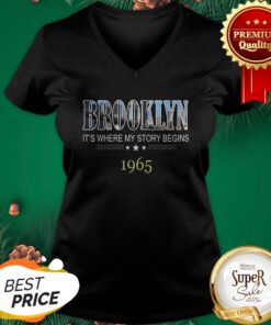 Brooklyn It's Where My Story Begins 1965 V-neck