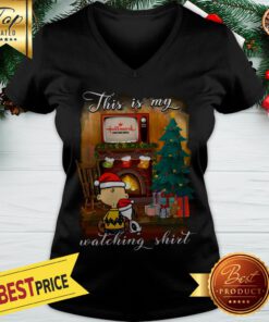 Brown Snoopy This Is My Hallmark Christmas Movie V-neck