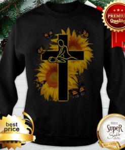 Butterfly Massage Therapist Christ Sunflower Sweatshirt