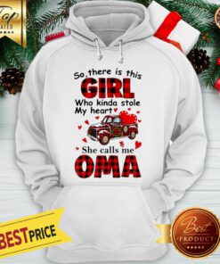Christmas Girl Who Kinda Stole My Heart She Calls Me Oma Hoodie