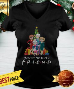 Christmas Golden Girls Chibi Thank You For Being A Friend V-neck