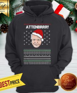 David Attenborough Attenbrrr Ugly Christmas Hoodie