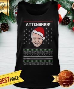 David Attenborough Attenbrrr Ugly Christmas Tank Top