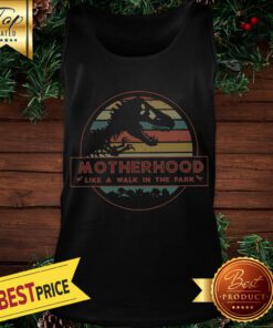 Dinosaurs motherhood like a walk in the park vintage Tank Top