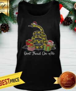 Don't Fread On Me Santa Ugly Christmas Tank Top