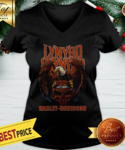 Eagle Lynyrd Skynyrd Harley Davidson V-neck