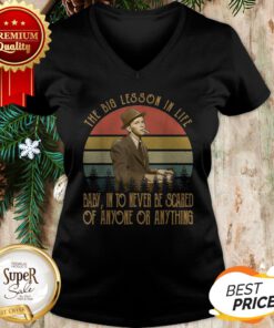 Frank Sinatra The Big Lesson In Life Baby Into Never Be Scared V-neck