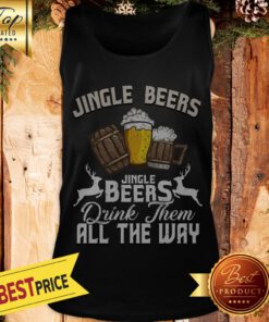 Funny Drinking Beers Christmas Tank Top