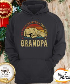 Grandpa The Man The Myth The Legend Vintage Hoodie