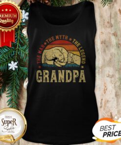 Grandpa The Man The Myth The Legend Vintage Tank Top