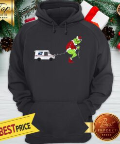 Grinch Santa Light Led Grumman Llv Hoodie