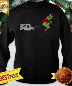 Grinch Santa Light Led Grumman Llv Sweatshirt